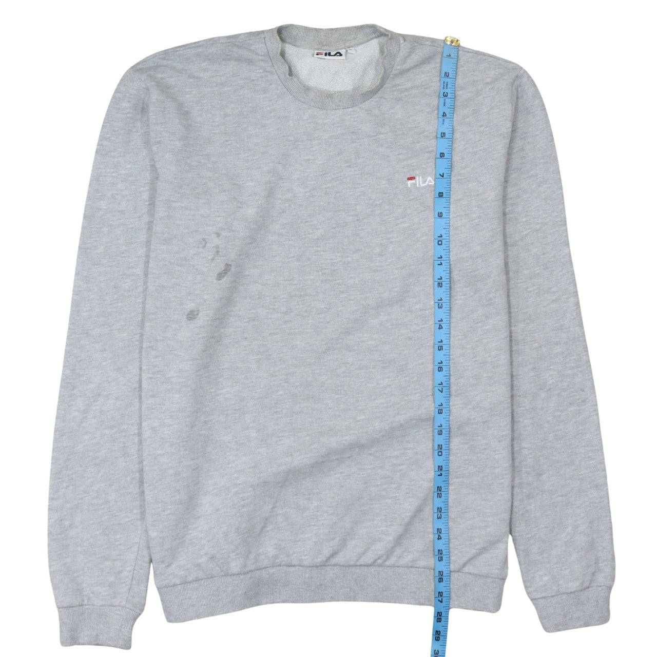 Fila Men's Grey Crew Neck Pullover Sweatshirt Size L Regular
