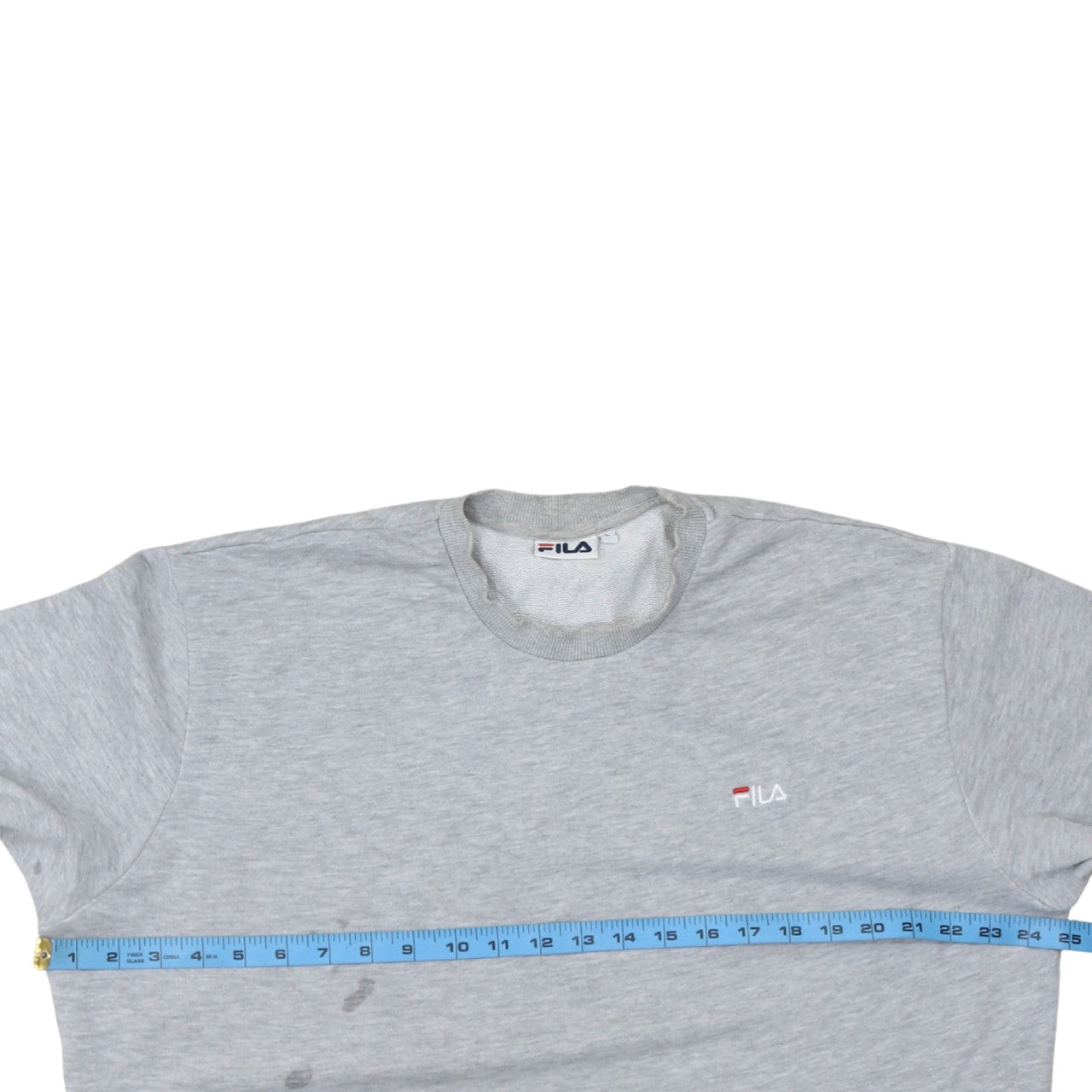 Fila Men's Grey Crew Neck Pullover Sweatshirt Size L Regular