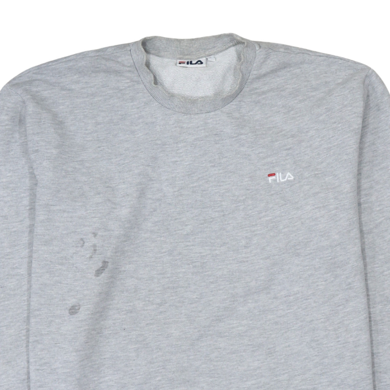 Fila Men's Grey Crew Neck Pullover Sweatshirt Size L Regular