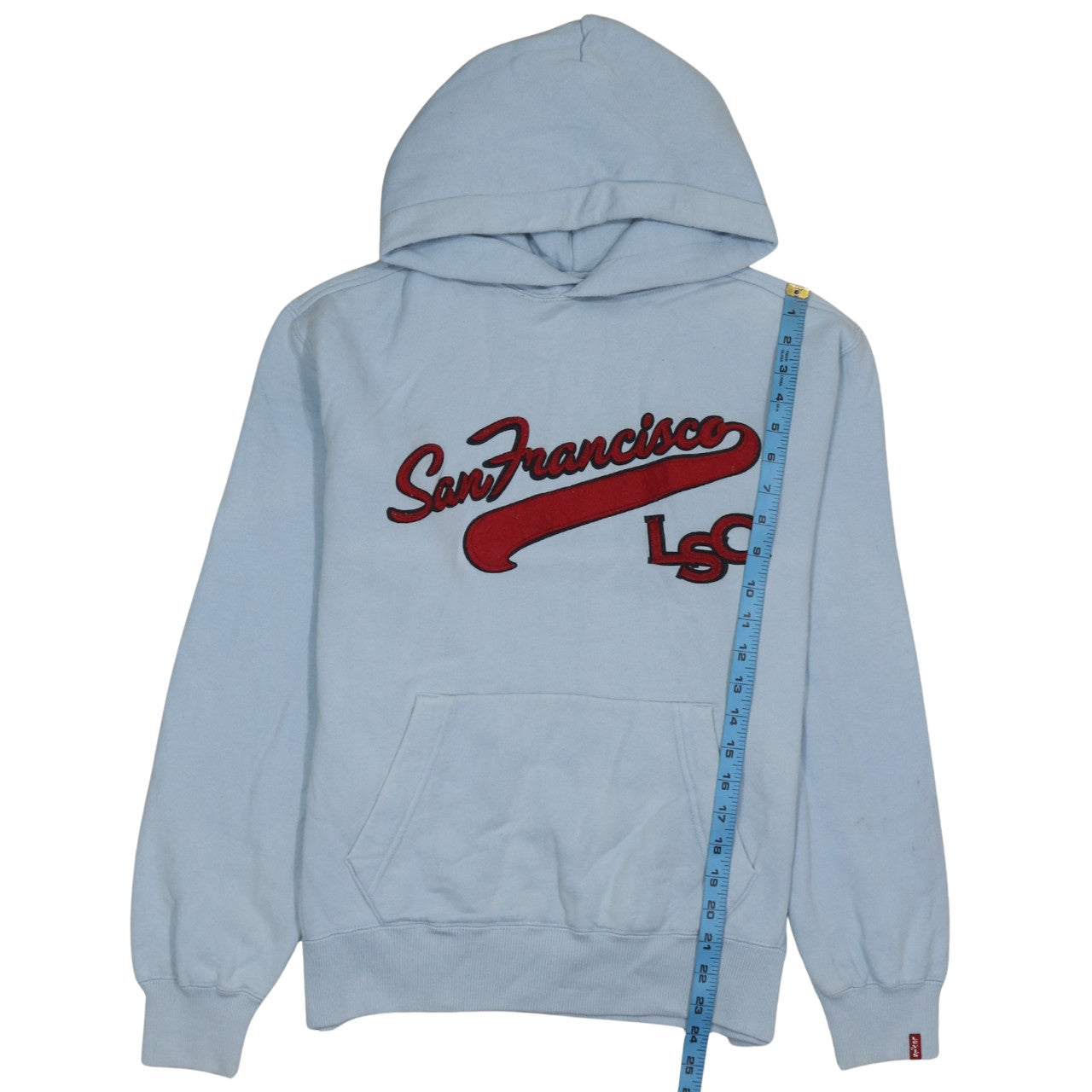 Levi's Red Tab Women's Blue Pullover Hoodie Medium San Francisco Logo