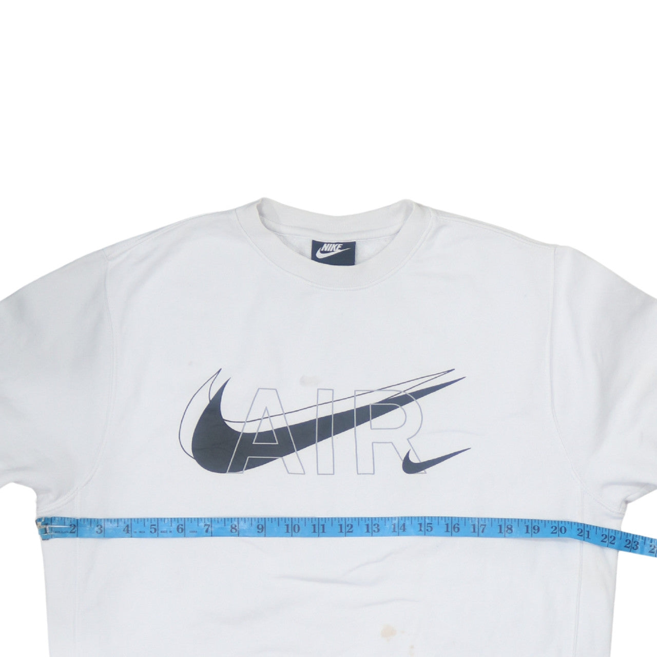 Nike Men's White Air Logo Crew Neck Sweatshirt Small