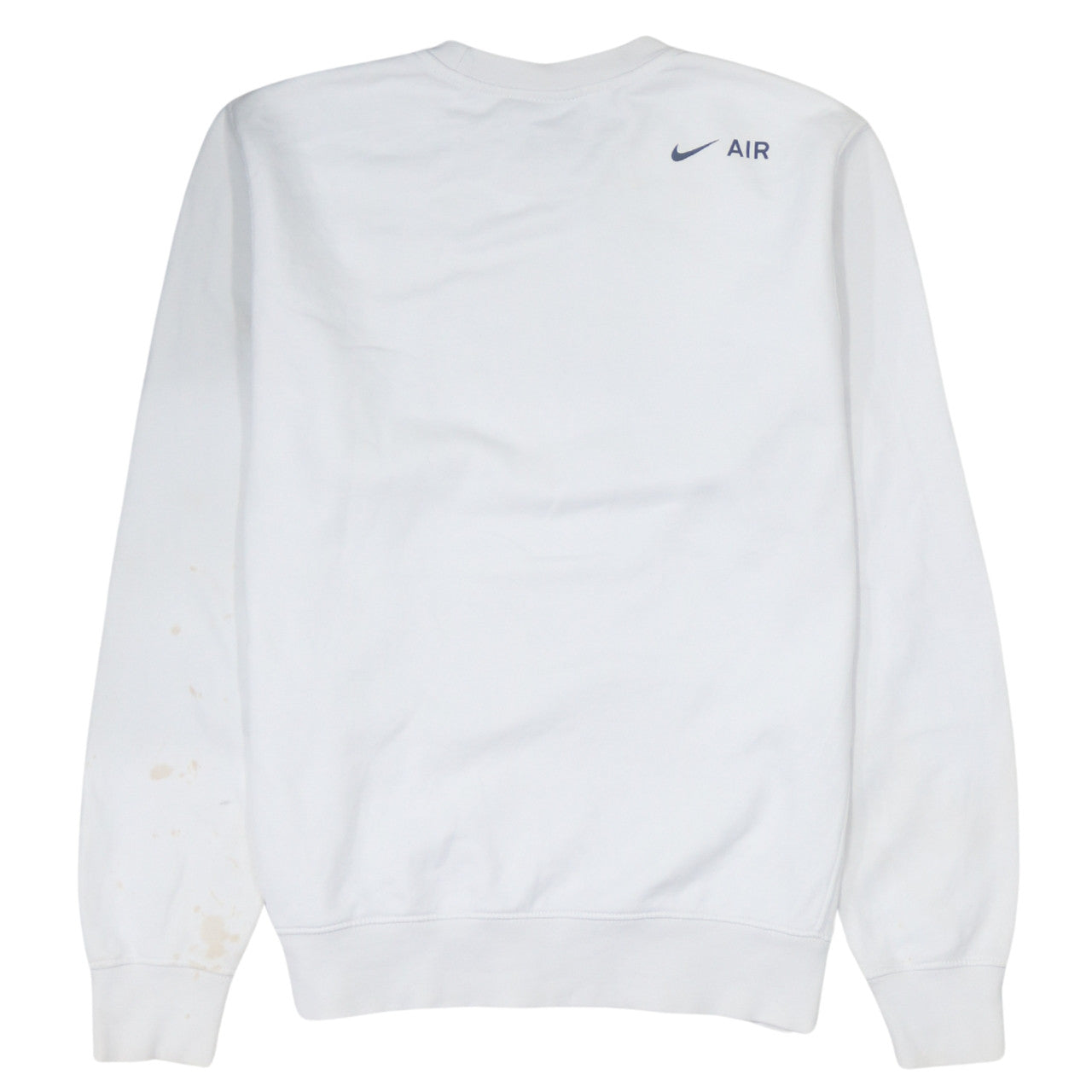 Nike Men's White Air Logo Crew Neck Sweatshirt Small