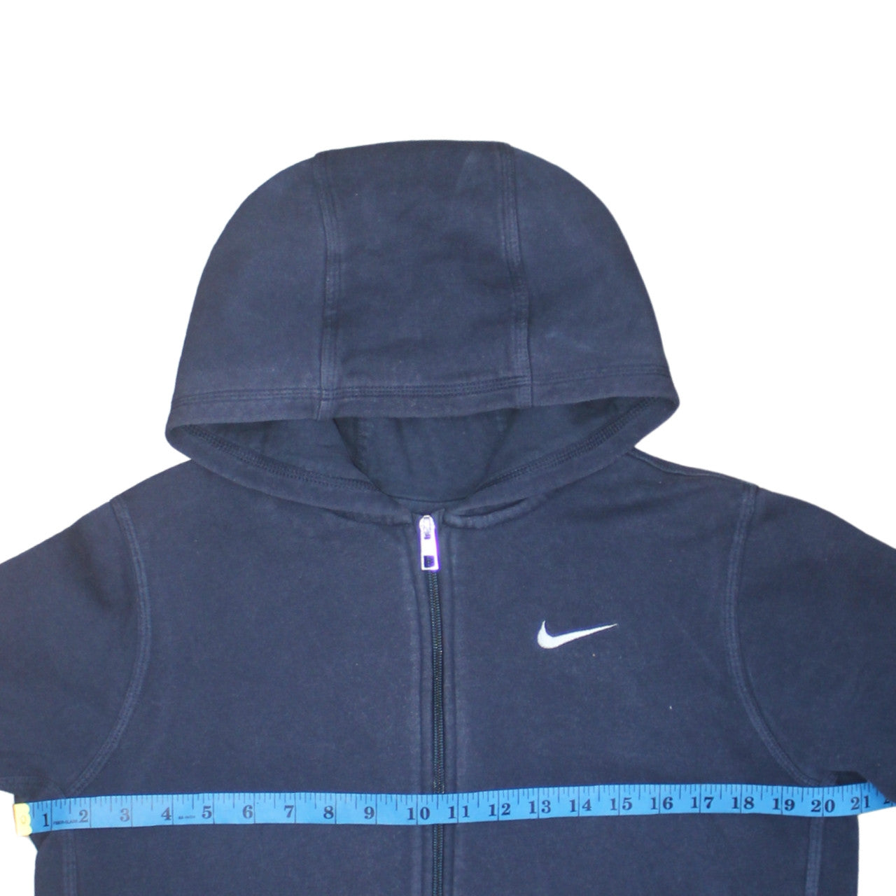 Nike Boys Navy Blue Full Zip Hoodie XL 13-15 Years Cotton Blend