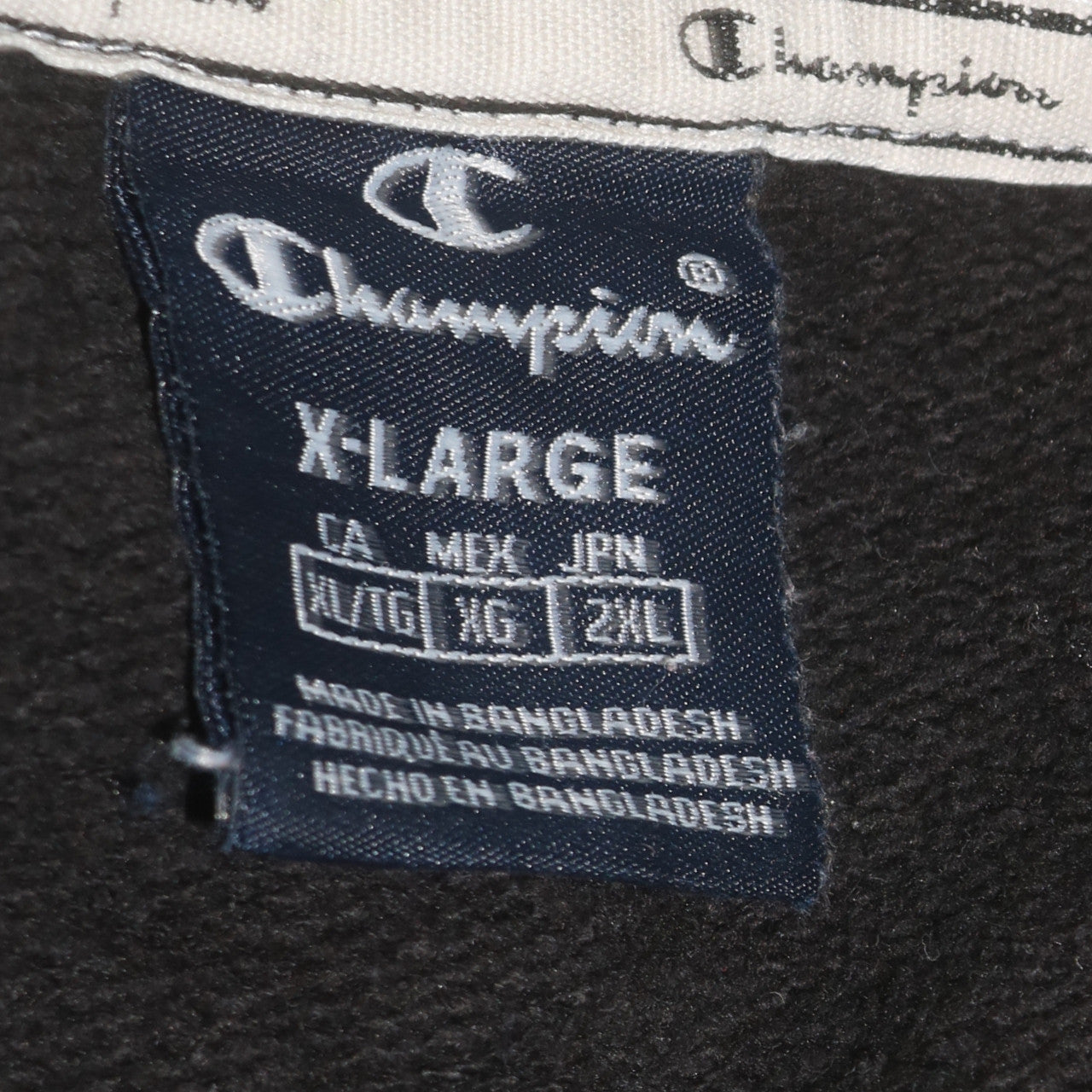 Champion Men's Black XL Pullover Hoodie with Logo