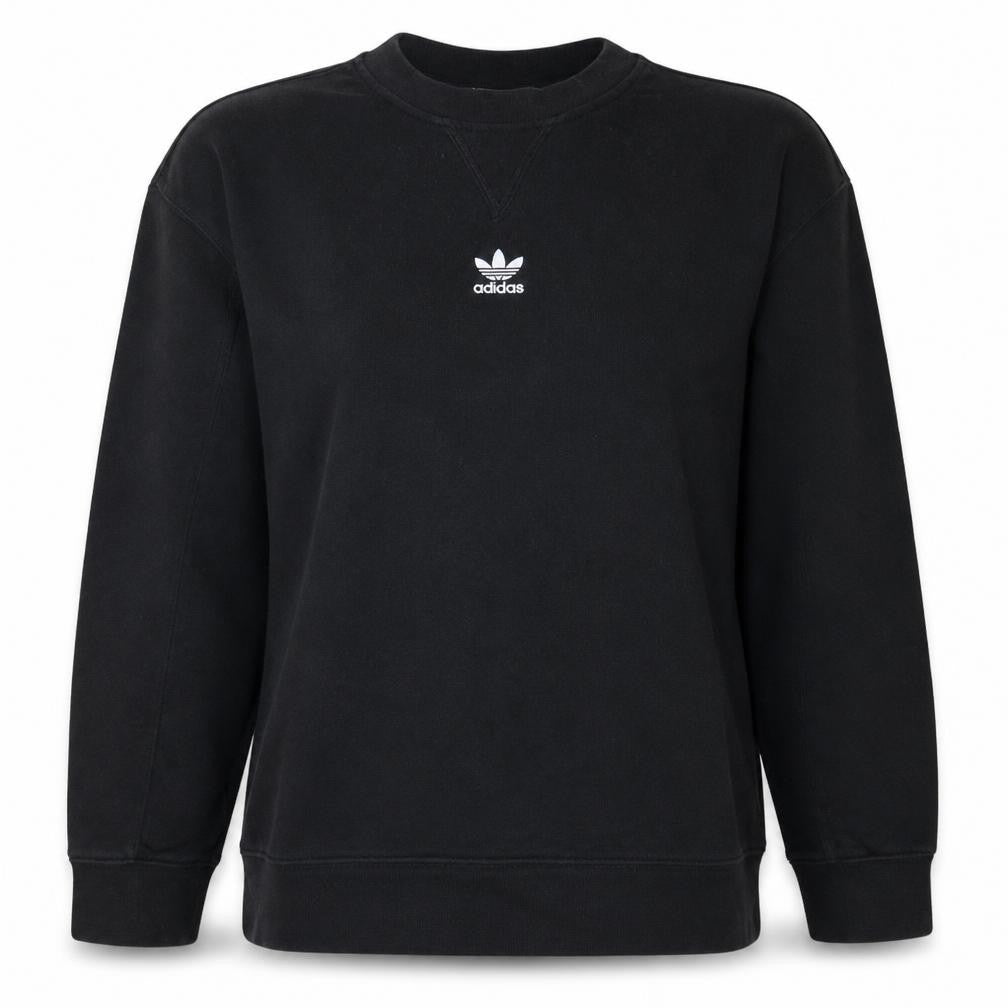 Adidas Womens Black XS Crew Neck Pullover Sweatshirt