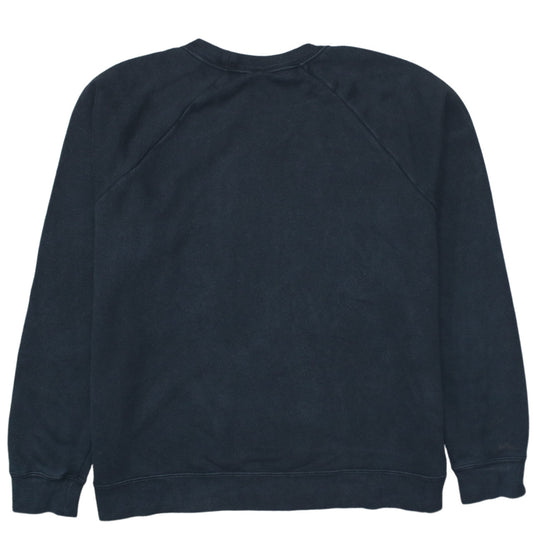 Nike Women Black XL Pullover Sweatshirt Crew Neck Cotton Blend Logo