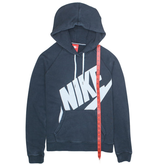 Nike Men's Blue Pullover Hoodie M Logo Fleece Sweatshirt