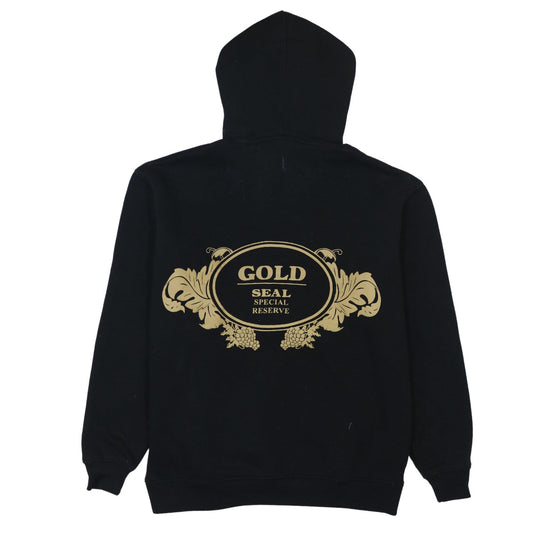 boohooMAN Men's Black XS Pullover Hoodie Graphic Print Embroidered Design