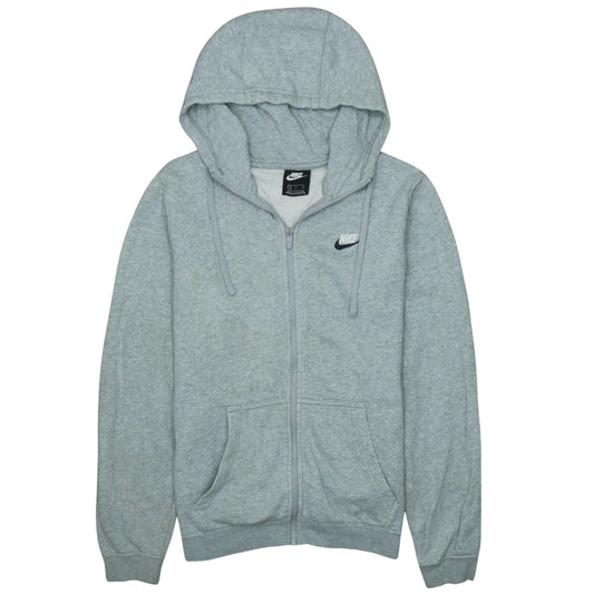 Nike Men's Grey Full Zip Hoodie Size S Regular Fit Fleece