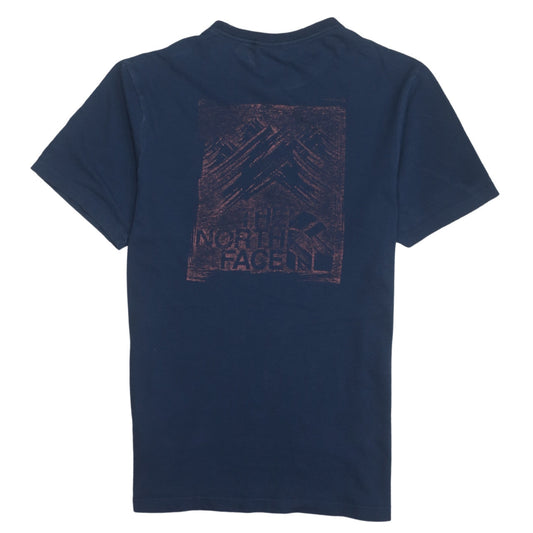 The North Face Men's Blue Cotton Outdoor Graphic T-Shirt Size S