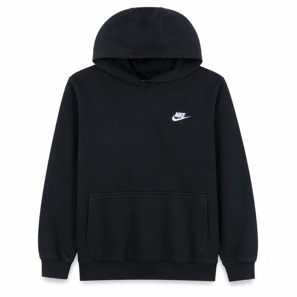 Nike Boys Black Pullover Hoodie XL 158-170cm Hooded Logo Sweatshirt