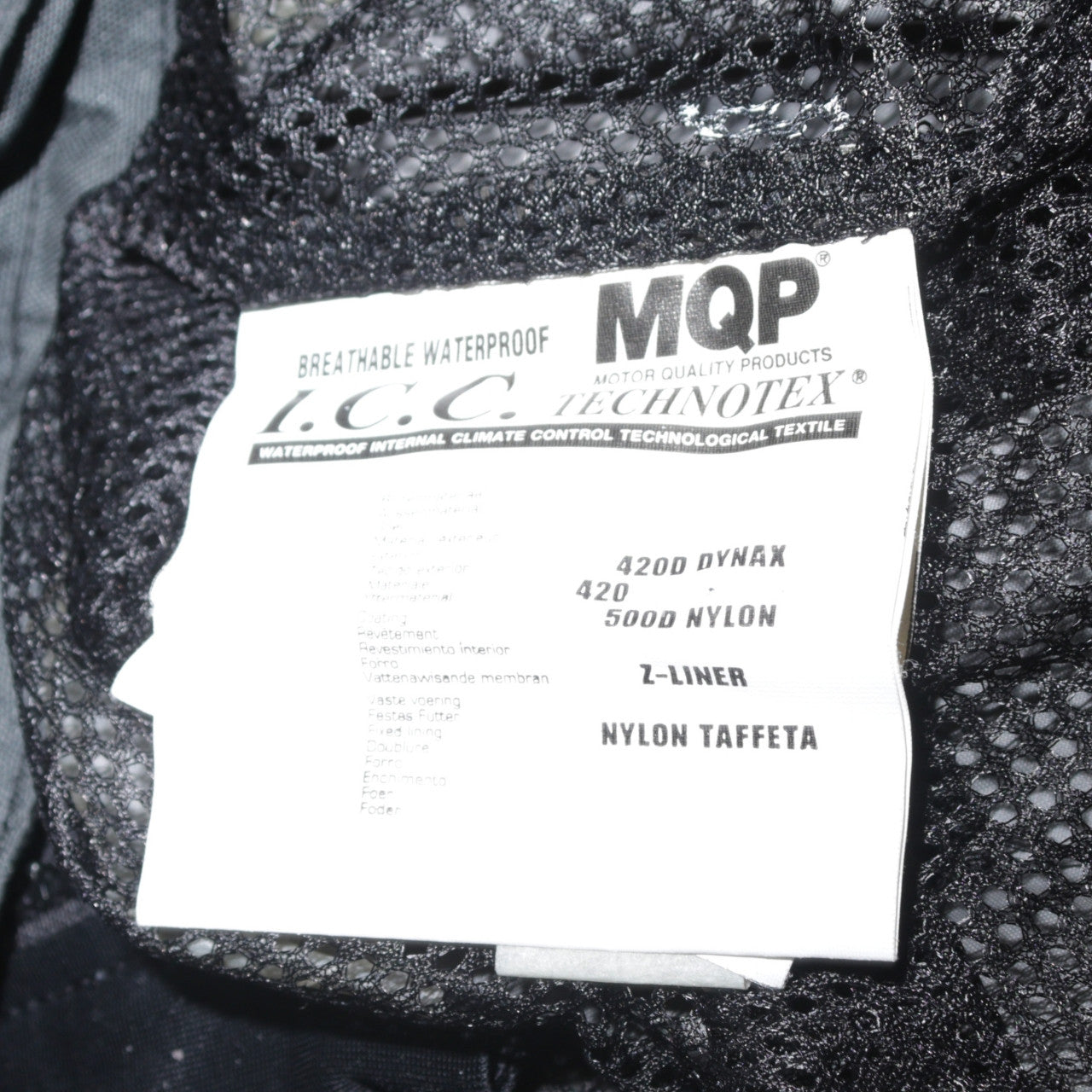 MQP Men's Red Black Motorcycle Waterproof Jacket Size 46 Nylon