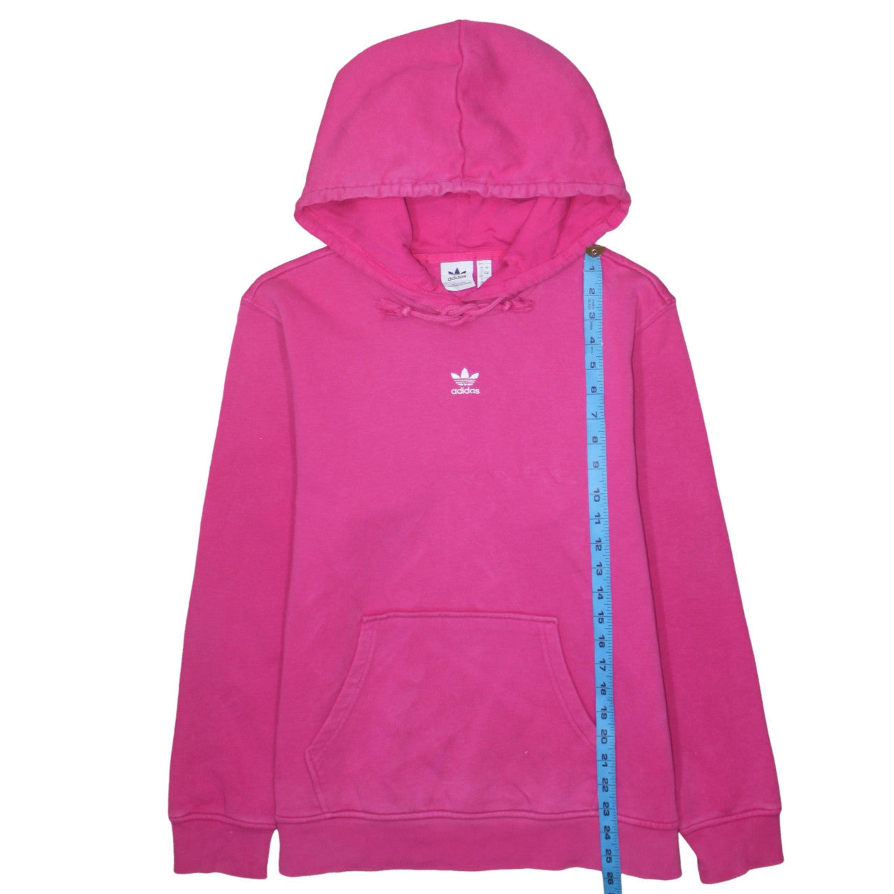 Adidas Womens Pink Pullover Hoodie Size M Casual Cotton Blend