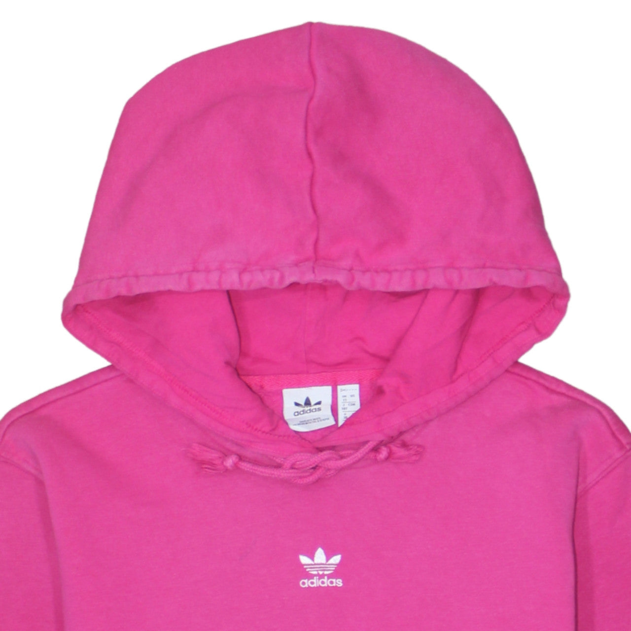 Adidas Womens Pink Pullover Hoodie Size M Casual Cotton Blend