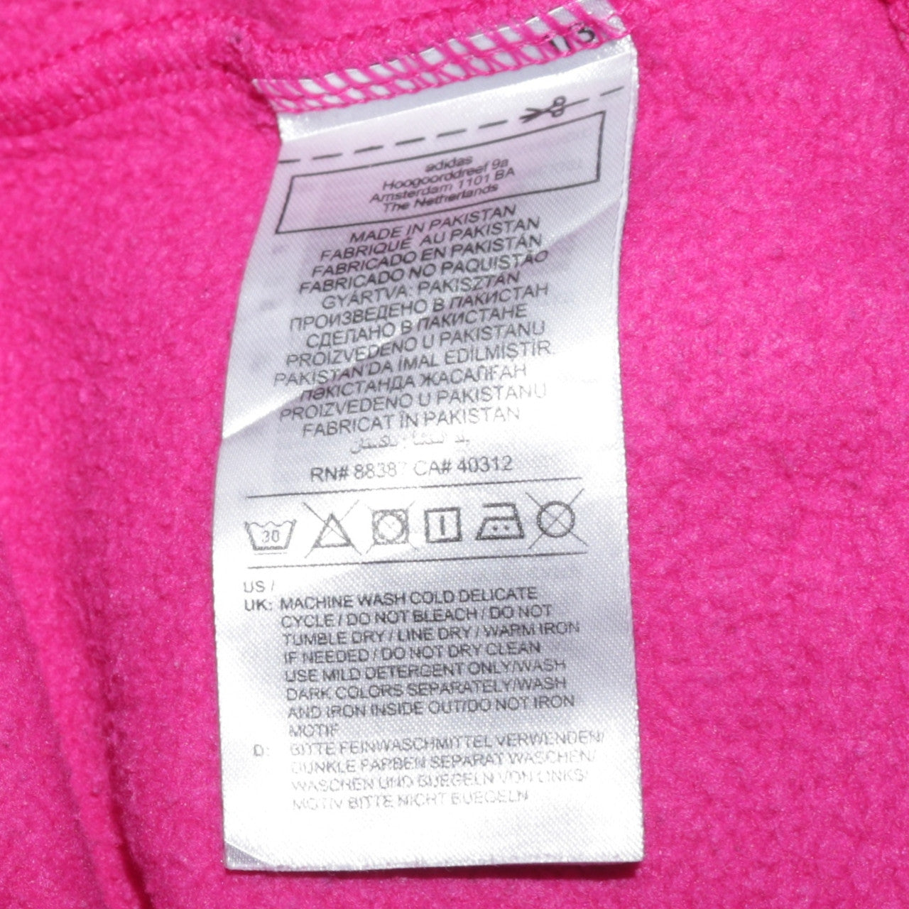 Adidas Womens Pink Pullover Hoodie Size M Casual Cotton Blend