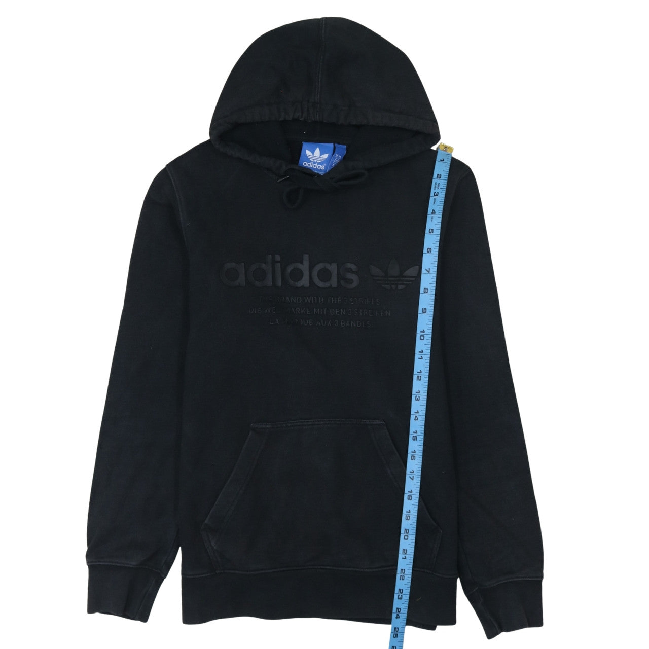 Adidas Womens Black XS Pullover Hoodie Sweatshirt Hooded Logo Cotton