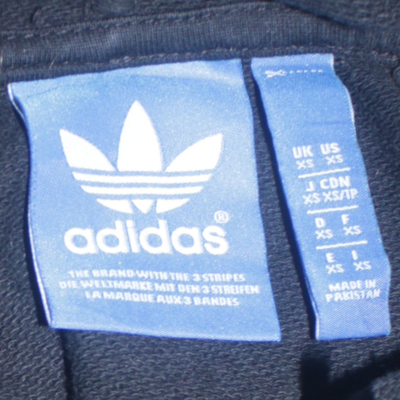 Adidas Womens Black XS Pullover Hoodie Sweatshirt Hooded Logo Cotton