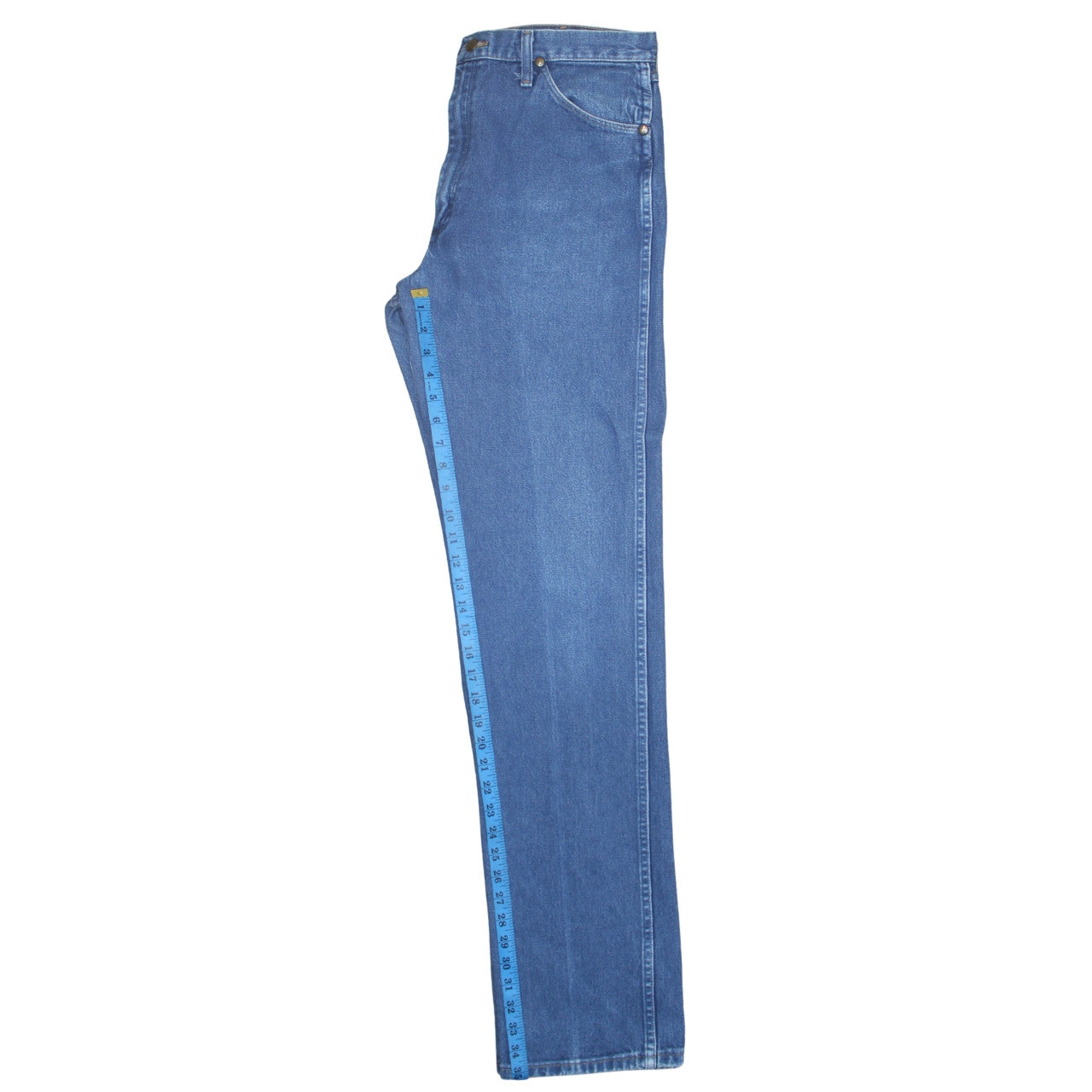 Wrangler Men's Blue Straight Regular Fit Denim Jeans 34x36
