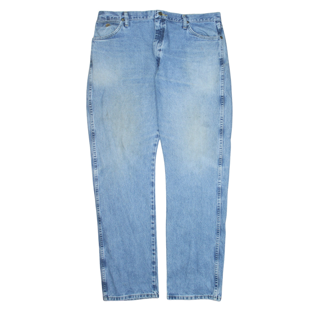 Wrangler Womens Blue High Rise Straight Leg Denim Jeans Size 20