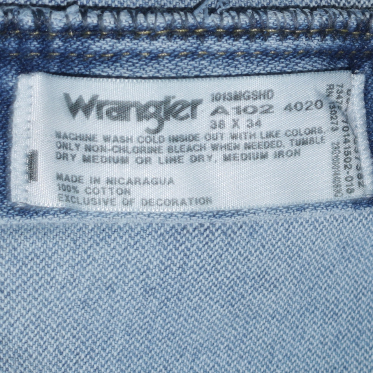 Wrangler Womens Blue High Rise Straight Leg Denim Jeans Size 20