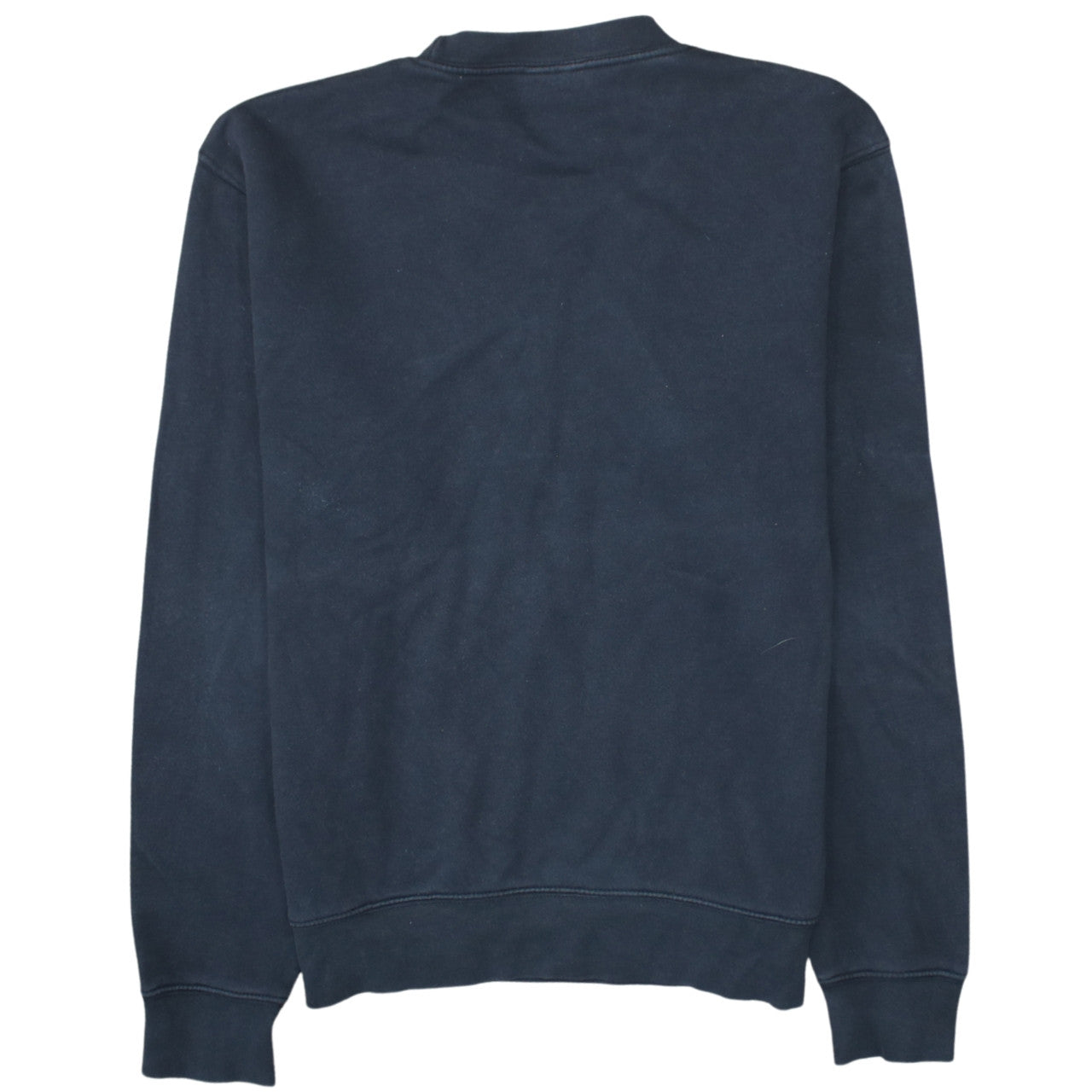 Russell Men's Black Small Crew Neck Embroidered Wolf Sweatshirt