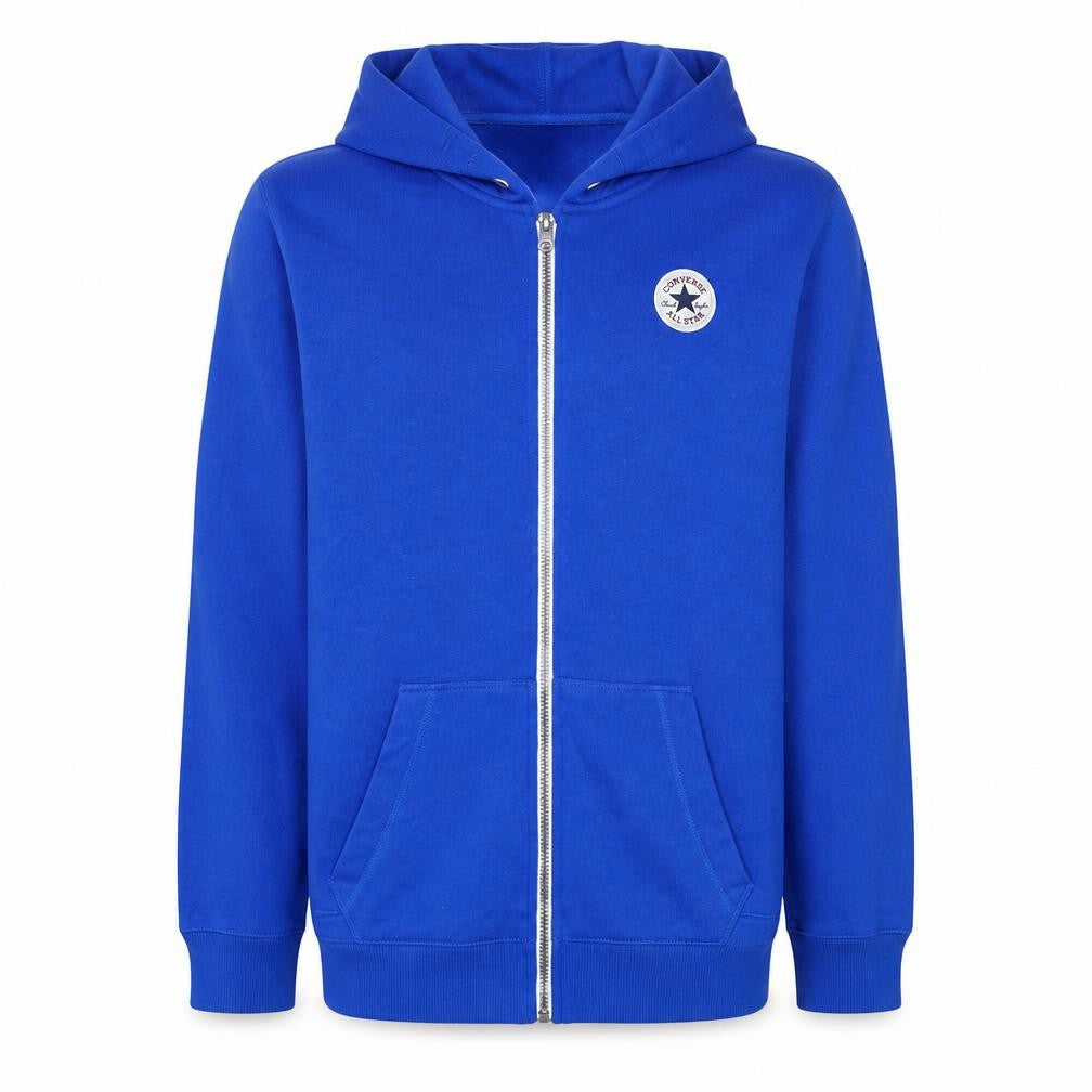 Converse Boys Blue Full Zip Hoodie XL 13-15 Years Cotton Blend Casual