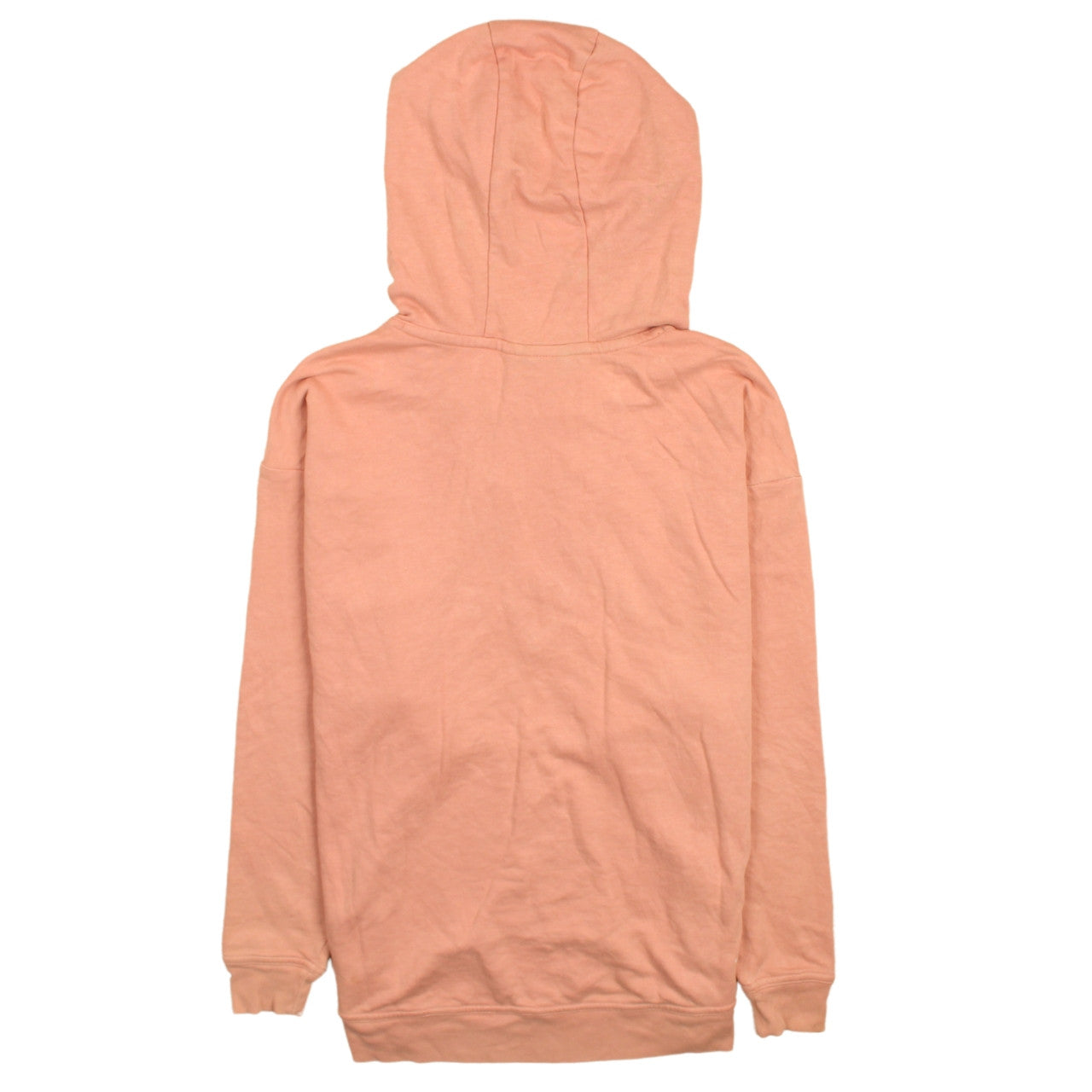 Nike Womens Pink Lace Up Pullover Hoodie XS Cotton Blend