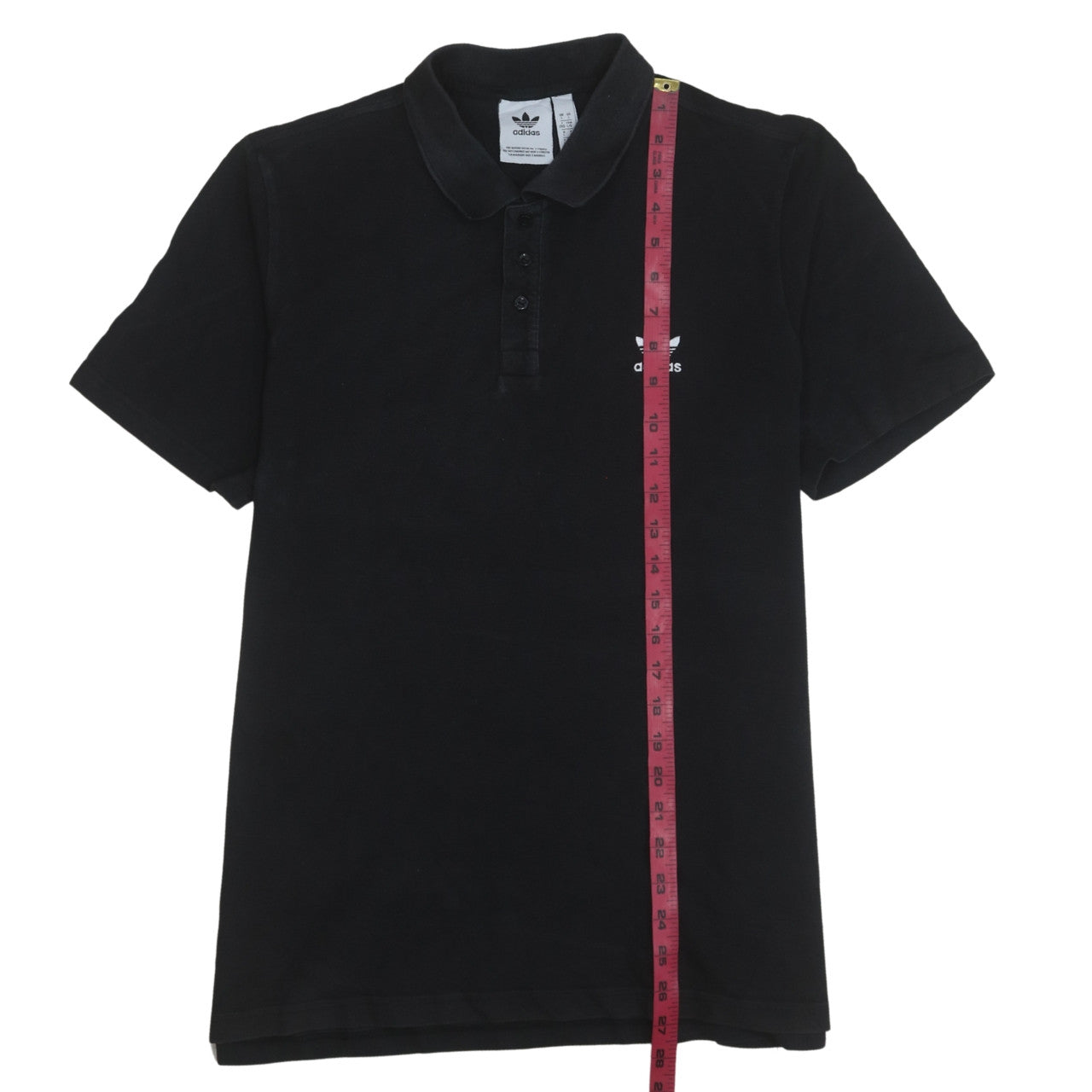 Adidas Men's Black Polo Shirt L Classic Fit Short Sleeve Cotton