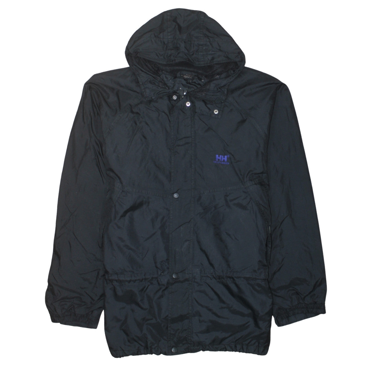 Helly Hansen Men's Black L Waterproof Hooded Rain Jacket
