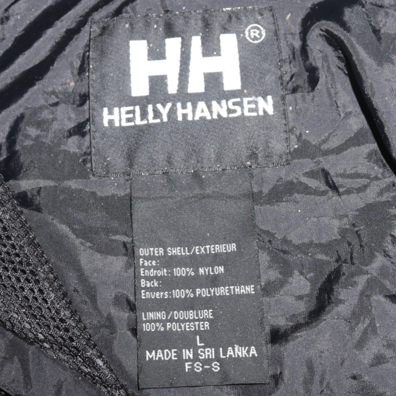 Helly Hansen Men's Black L Waterproof Hooded Rain Jacket