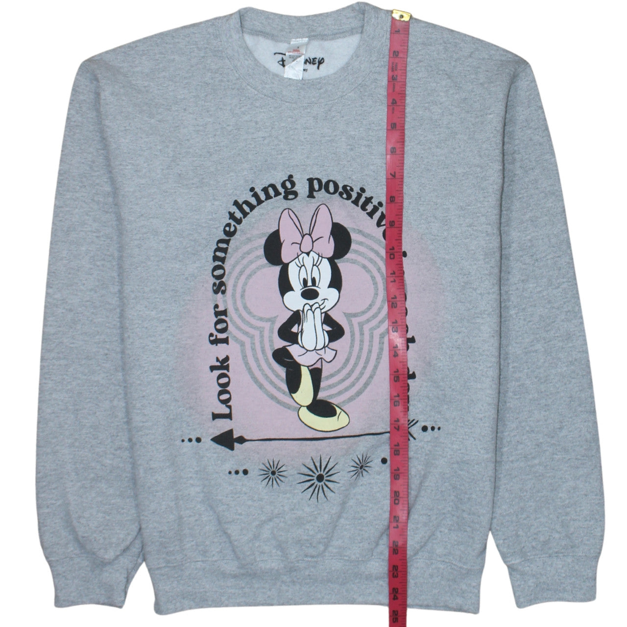 Disney x Topshop Women's Grey Minnie Mouse Pullover Sweatshirt UK 10
