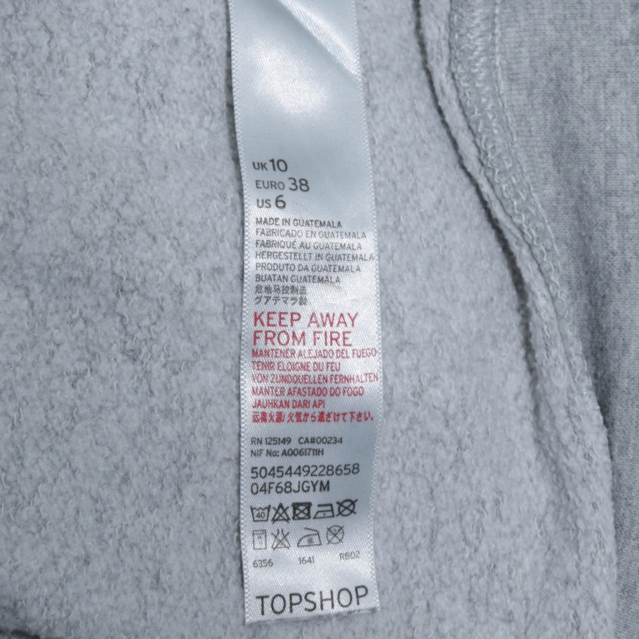 Disney x Topshop Women's Grey Minnie Mouse Pullover Sweatshirt UK 10