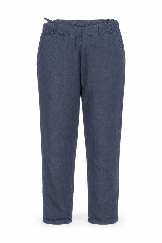 Pianura Studio Women's Blue Cotton Jogger Trousers Size M