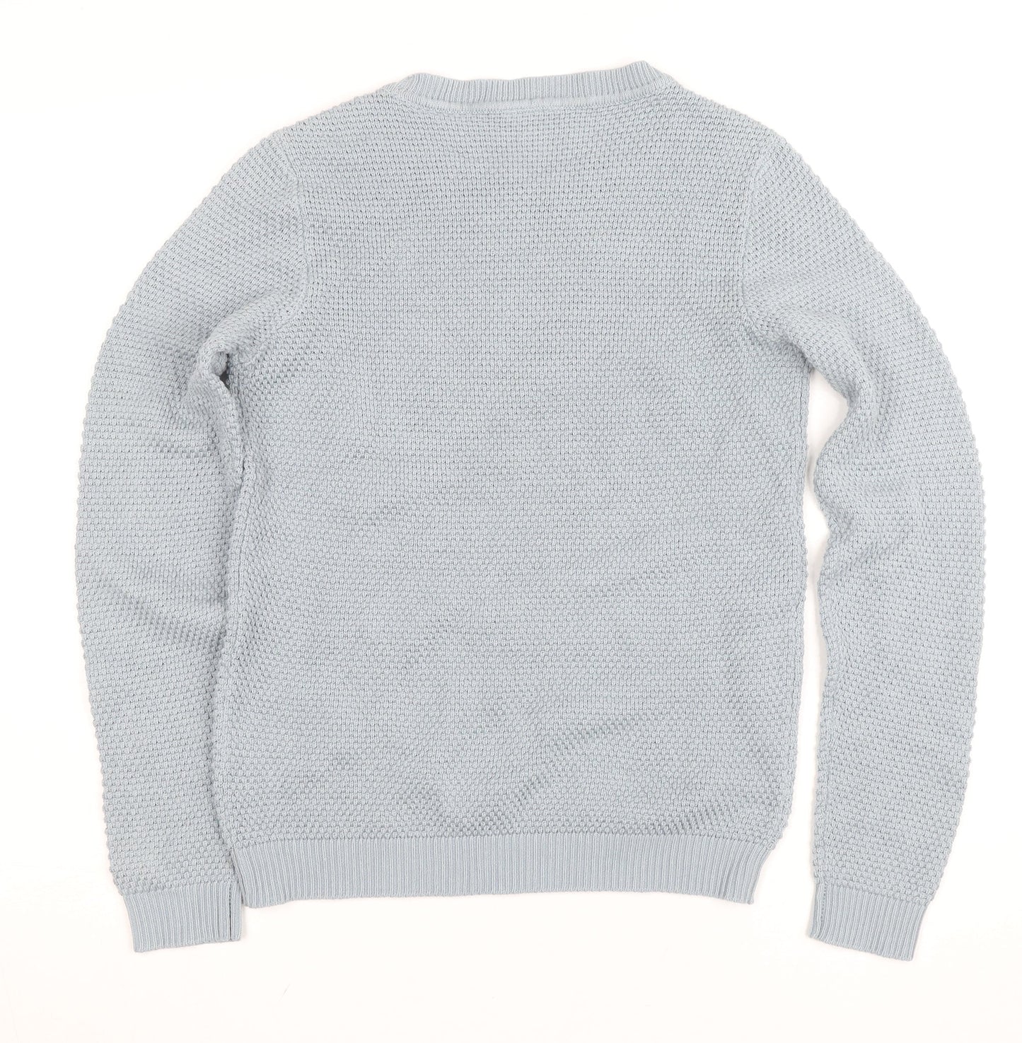 Vila Women’s Grey Knit Crew Neck Long Sleeve Pullover Jumper XS