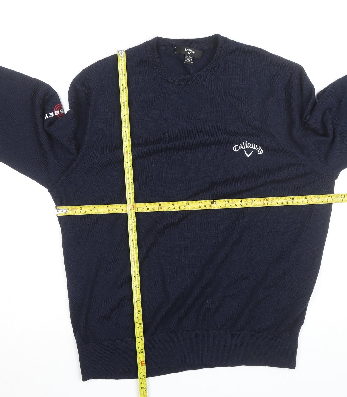 Callaway Men's Blue XL Crew Neck Golf Jumper