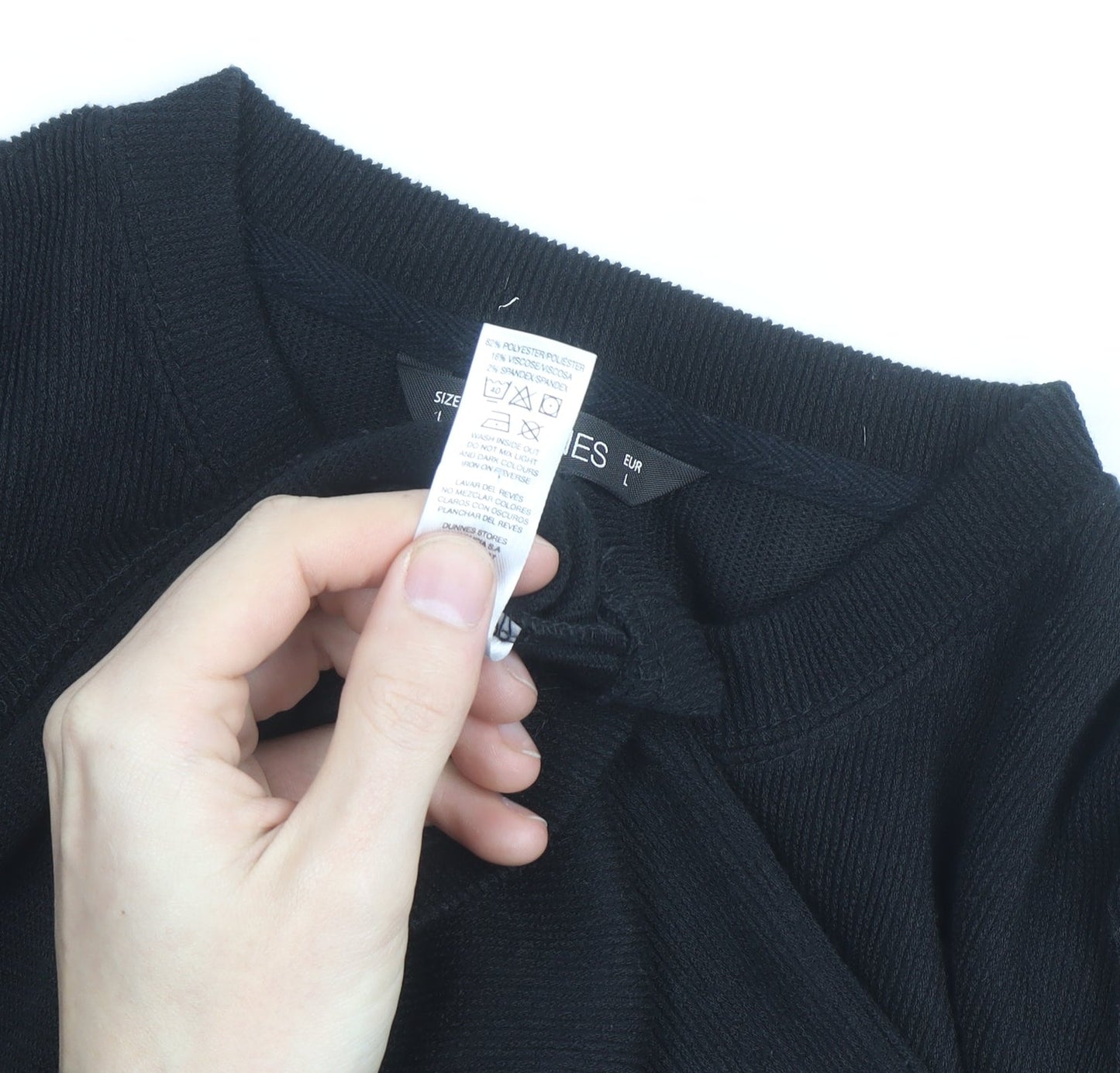 Dunnes Stores Women’s Black Puff Sleeve Crew Neck Pullover Jumper L