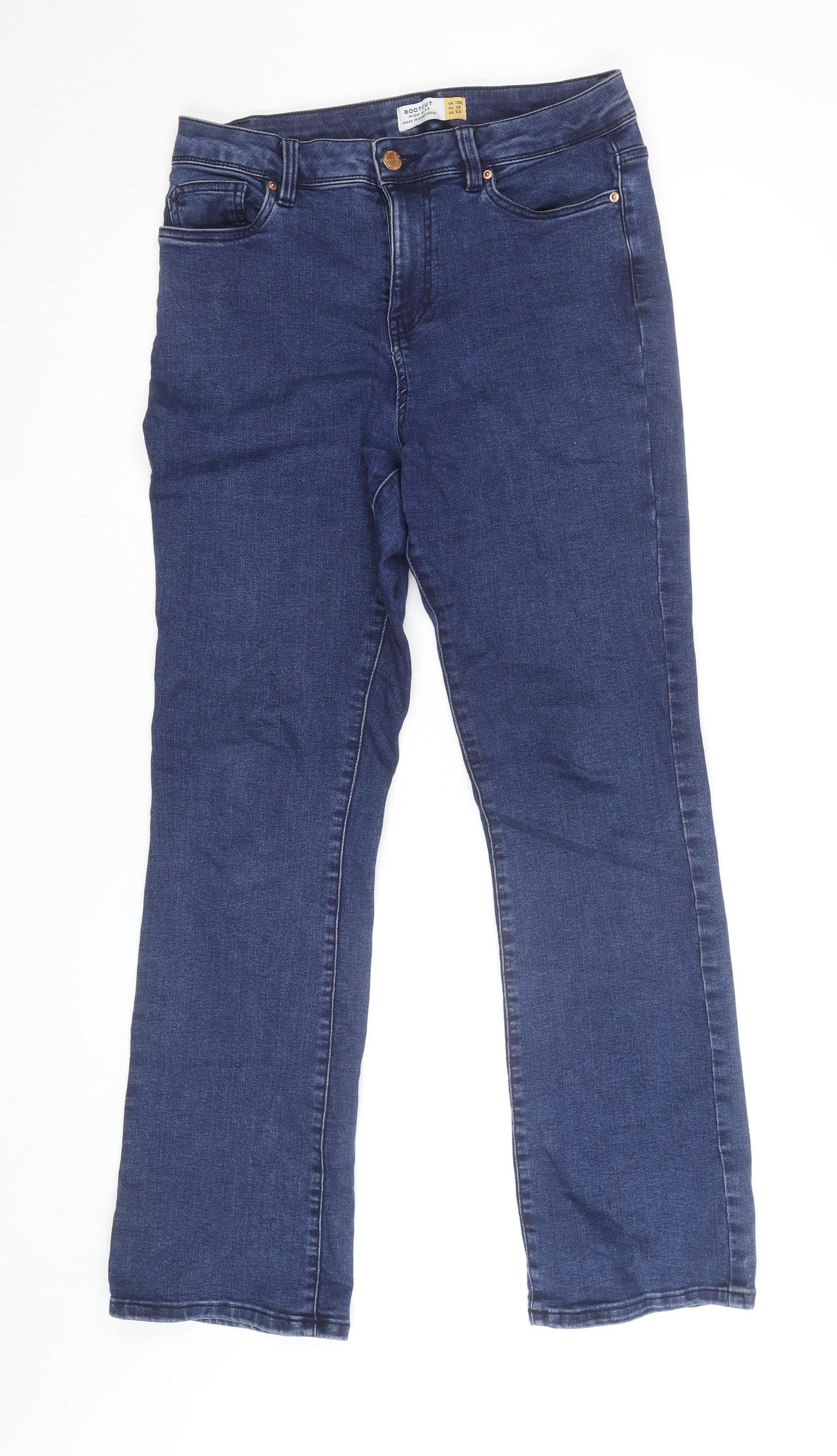 Next Women’s Blue Bootcut High Rise Denim Jeans Size 10 Regular