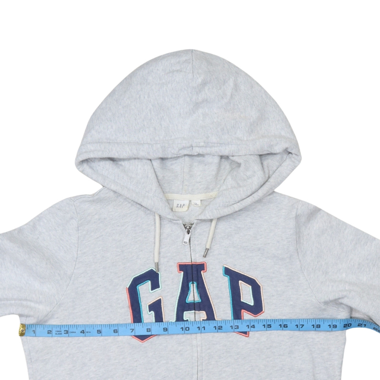 GAP Women Grey Full Zip Hoodie Medium Hooded Sweatshirt Casual