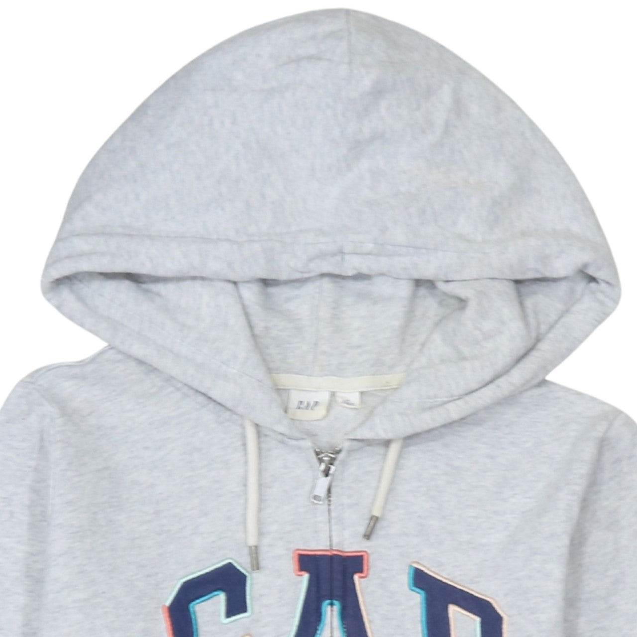 GAP Women Grey Full Zip Hoodie Medium Hooded Sweatshirt Casual