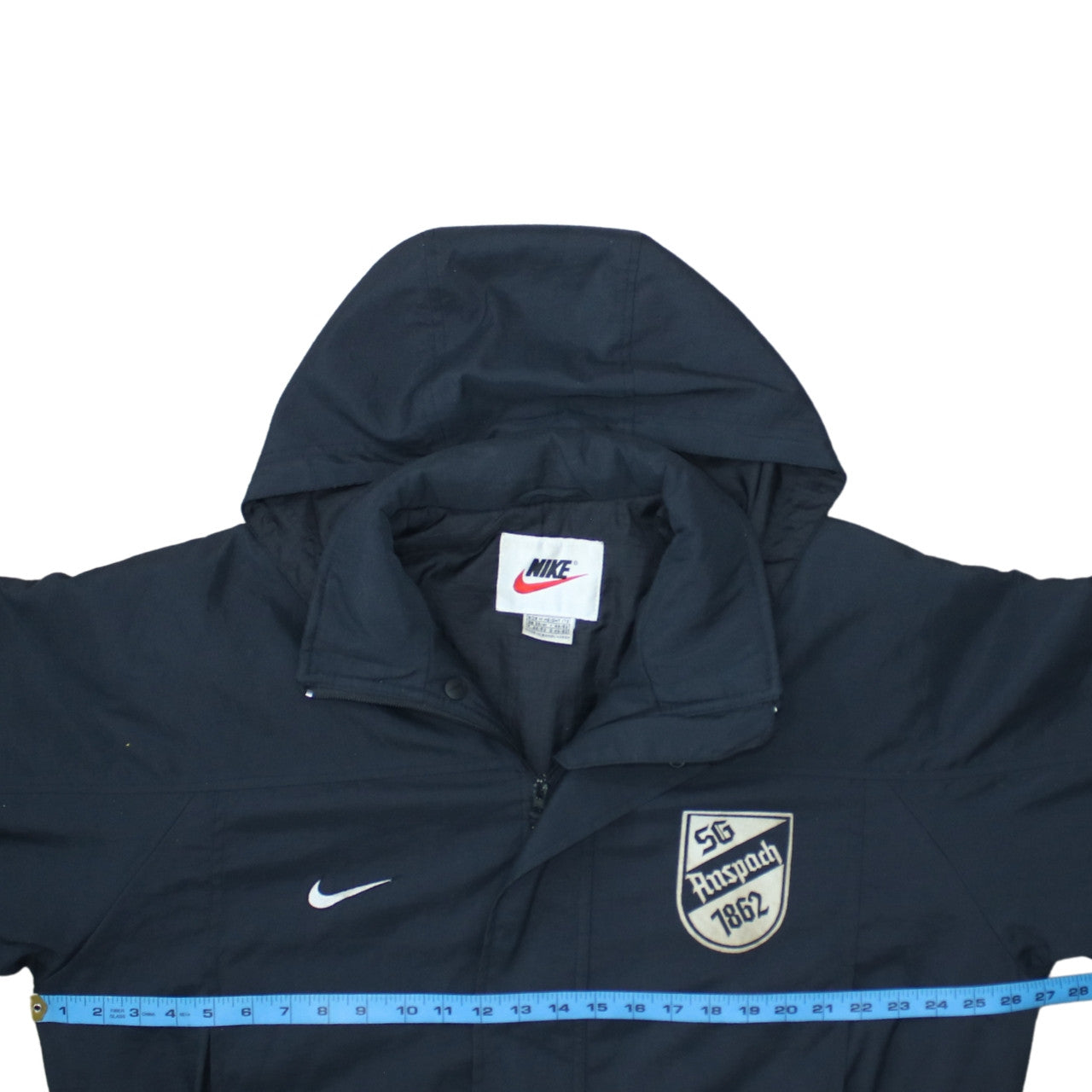 Nike Men's Blue Hooded Waterproof Parka Coat Size M Regular