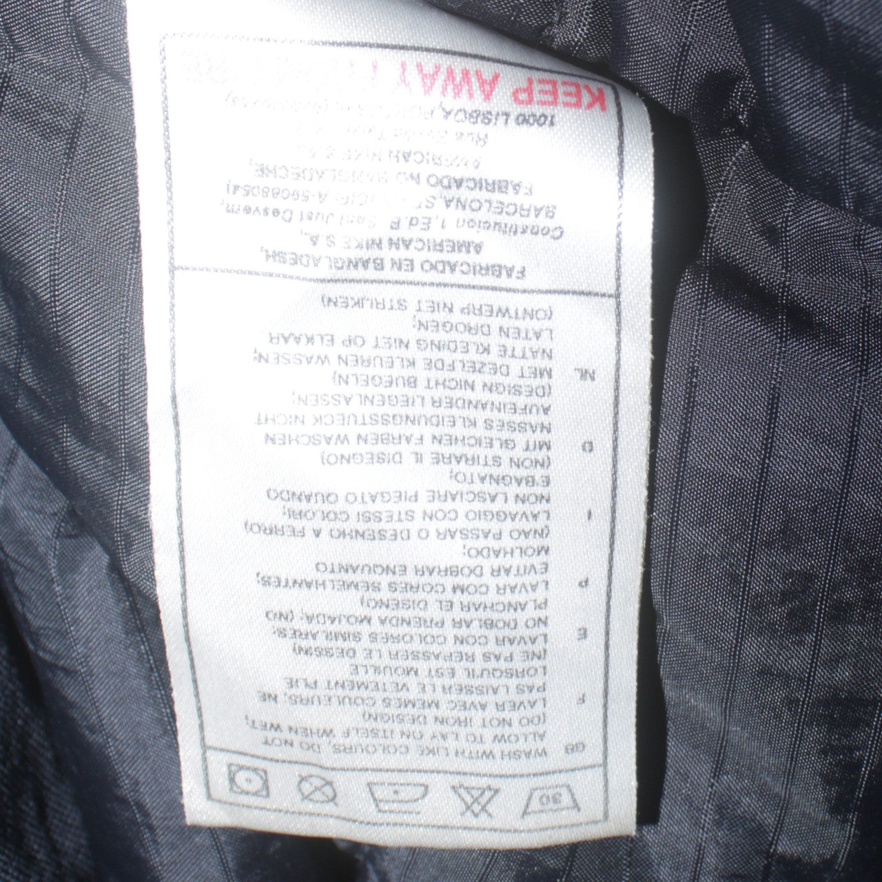 Nike Men's Blue Hooded Waterproof Parka Coat Size M Regular
