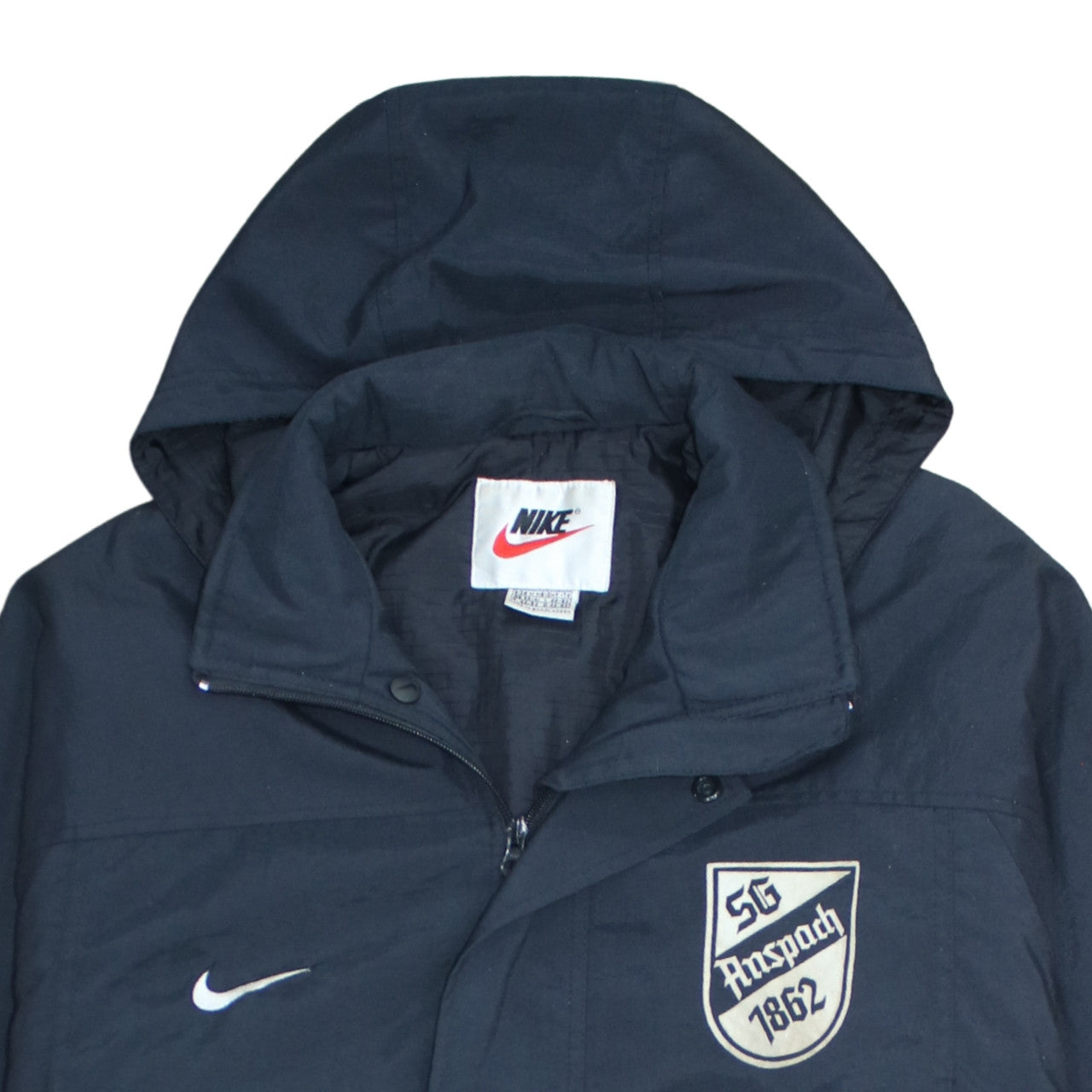Nike Men's Blue Hooded Waterproof Parka Coat Size M Regular
