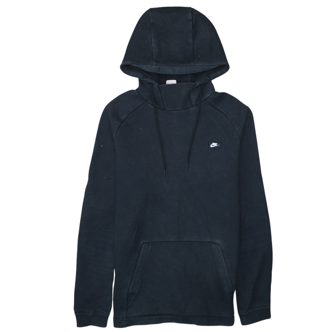 Nike Men's Black Medium Pullover Hoodie with Logo Pocket Detail