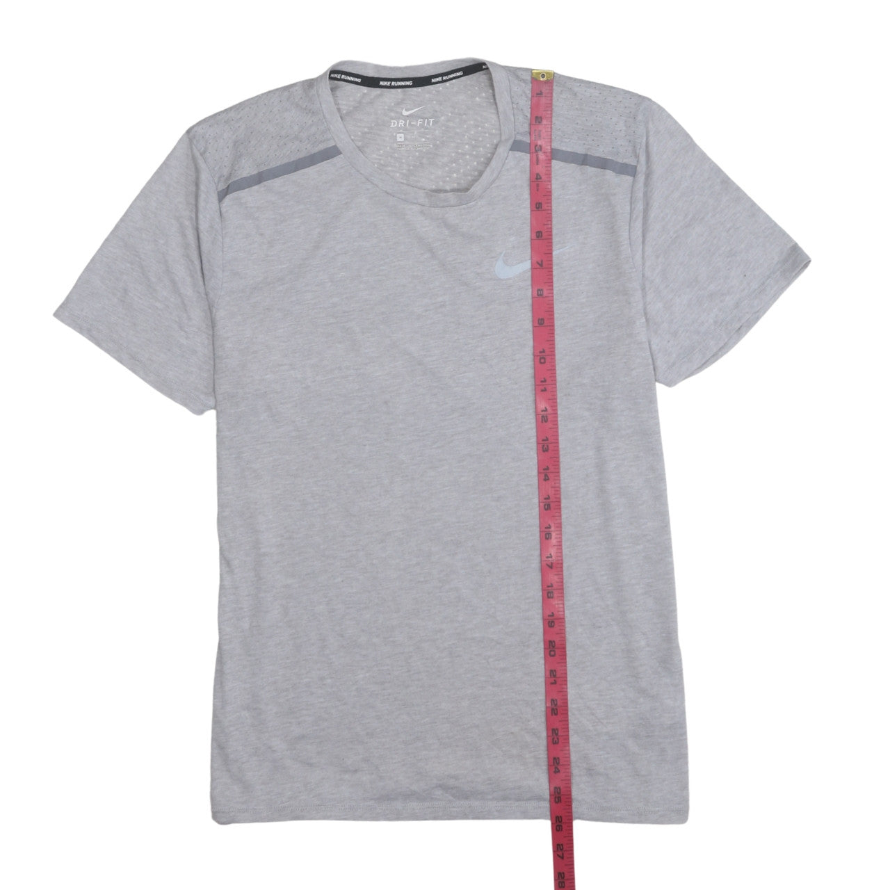 Nike Men's Grey Dri-FIT Running T-Shirt Size M