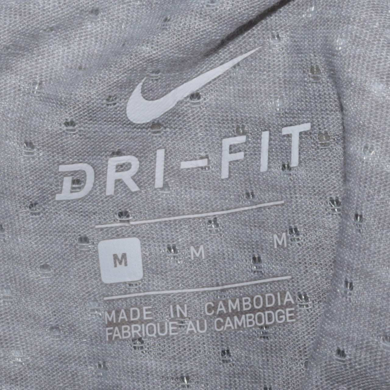 Nike Men's Grey Dri-FIT Running T-Shirt Size M