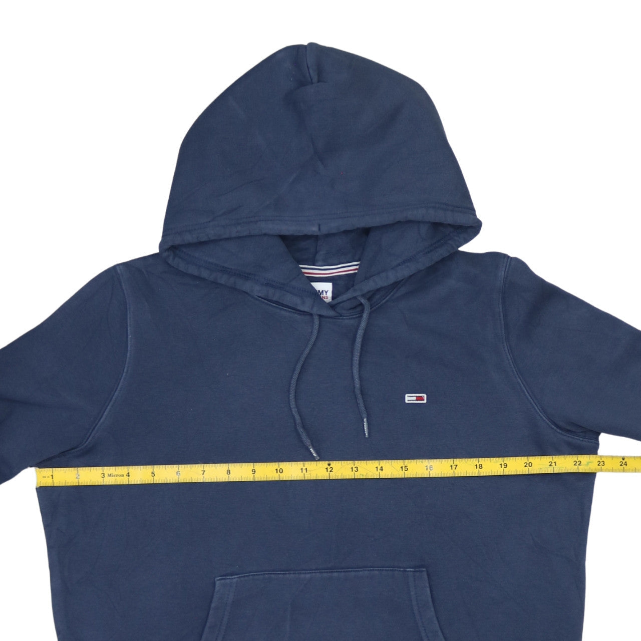 Tommy Jeans Women's Blue Pullover Hoodie Size L Cotton Blend