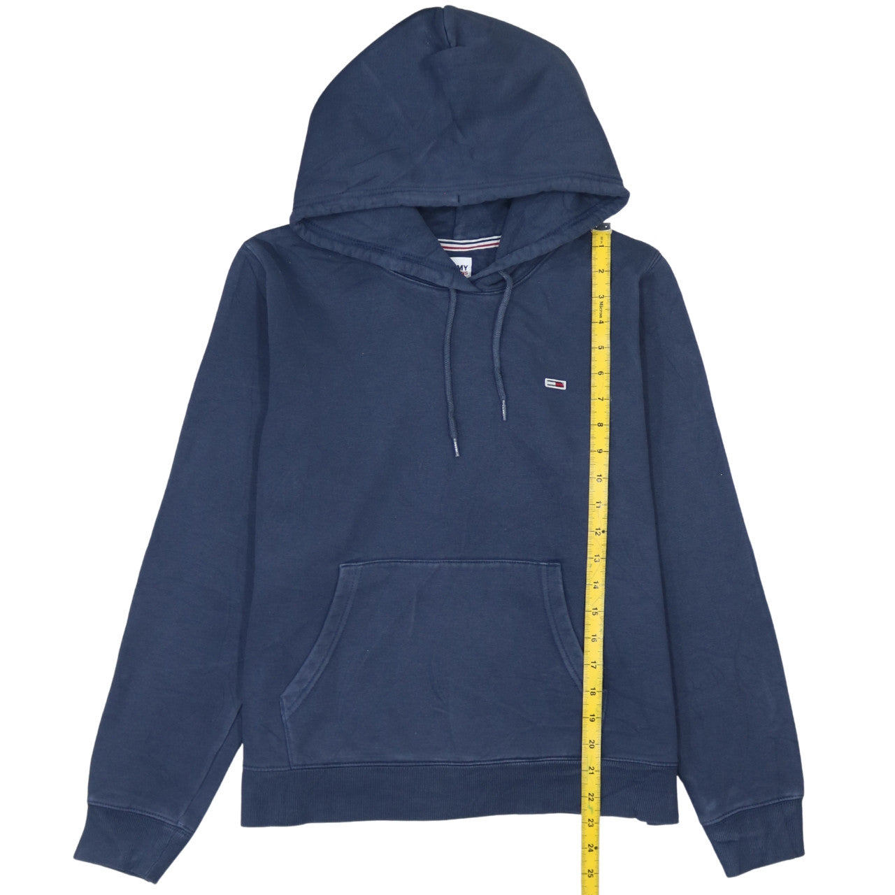 Tommy Jeans Women's Blue Pullover Hoodie Size L Cotton Blend