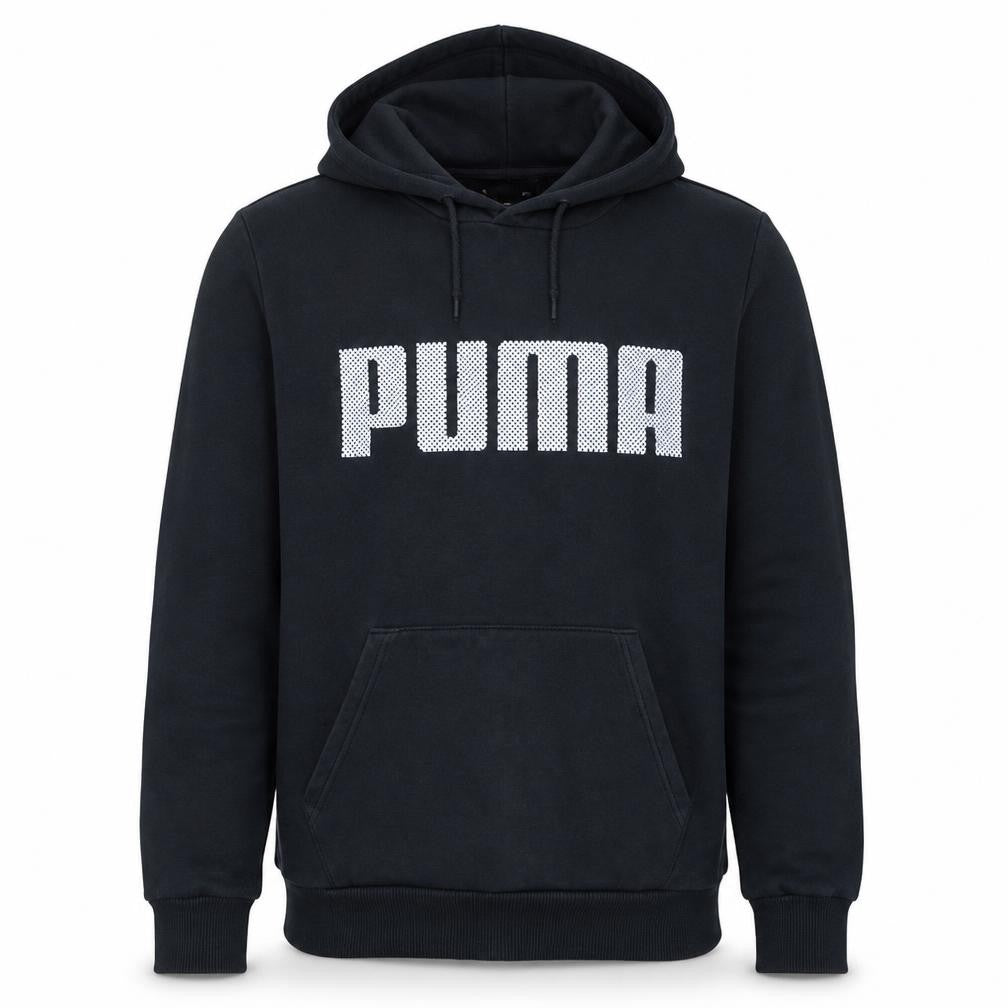 Puma Men's Black Pullover Hoodie Small Fleece Sportswear