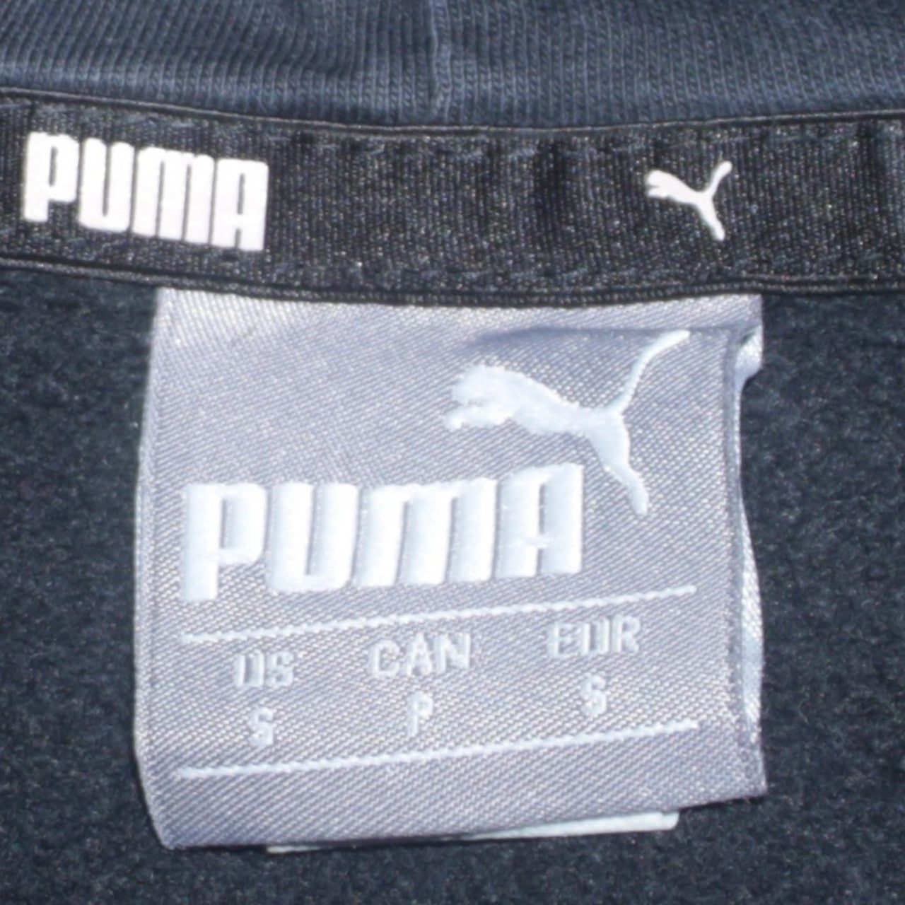 Puma Men's Black Pullover Hoodie Small Fleece Sportswear