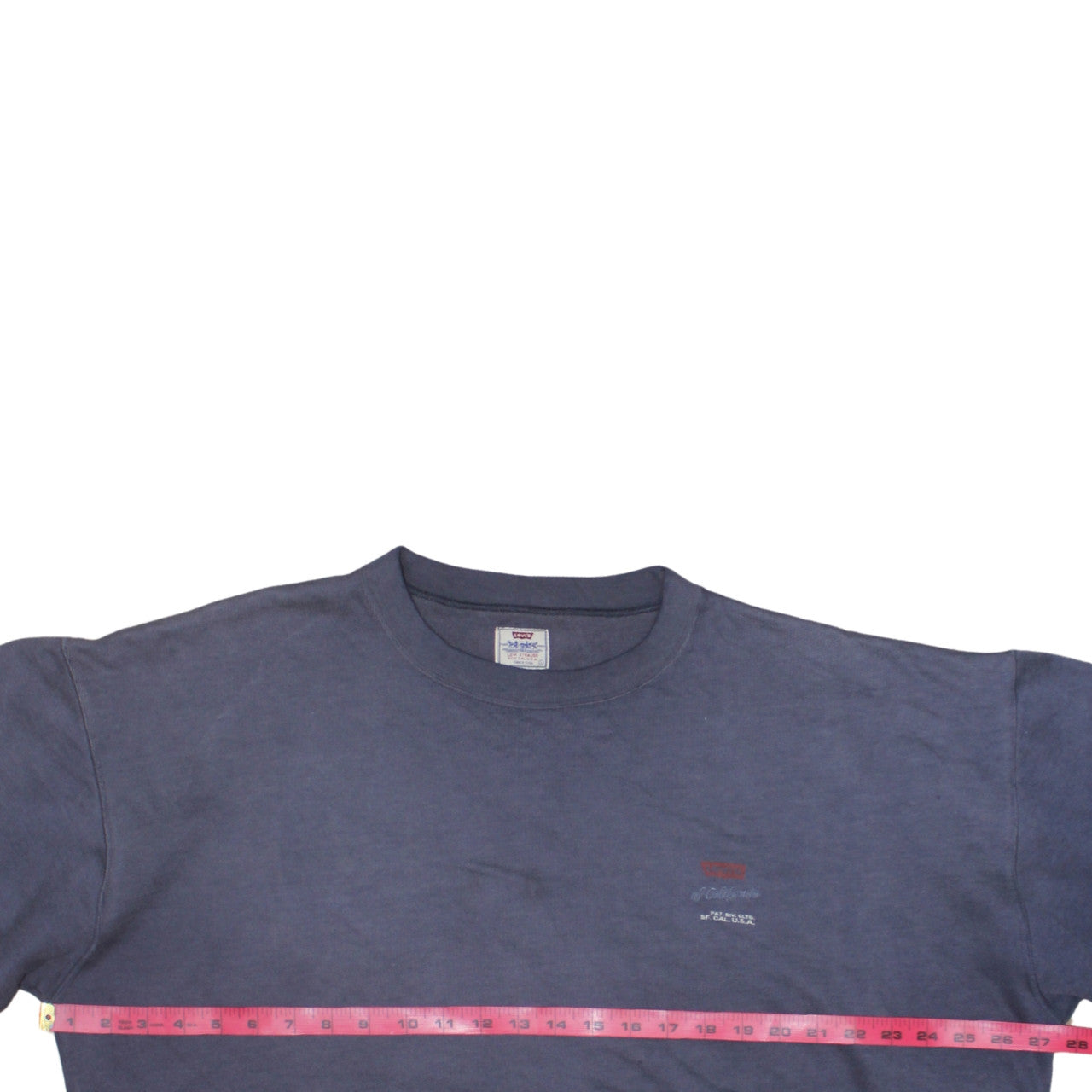 Levi's Men's Blue Crew Neck Fleece Sweatshirt Size L Vintage Pullover